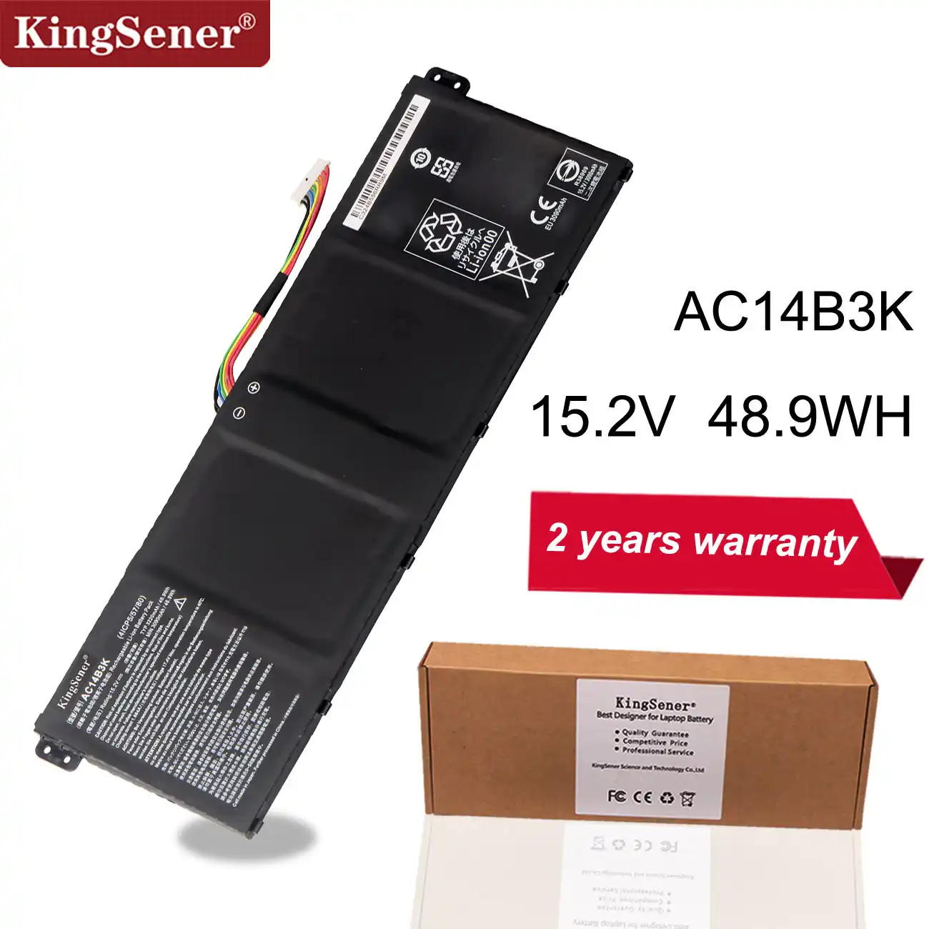 AC14B8K AC14B3K BATTERIA PER ACER ASPIRE S14 R5-571TG S14 R3-131T CB3-511 CB3-531