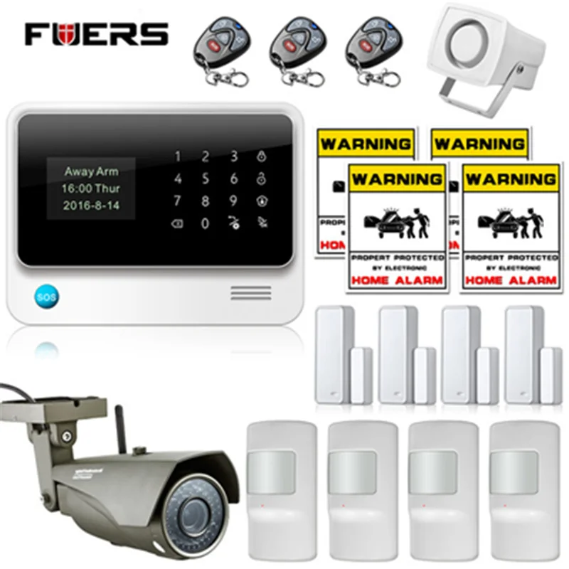 bilder für Fuers WiFi Home Security GSM Alarm G90B Plus 2G Home Schutz GPRS Alarmanlage IOS Android APP Steuerung mit outdoor Ip-kamera bilder für Fuers WiFi Home Security GSM Alarm G90B Plus 2G Home Schutz GPRS Alarmanlage IOS Android APP Steuerung mit outdoor Ip-kamera