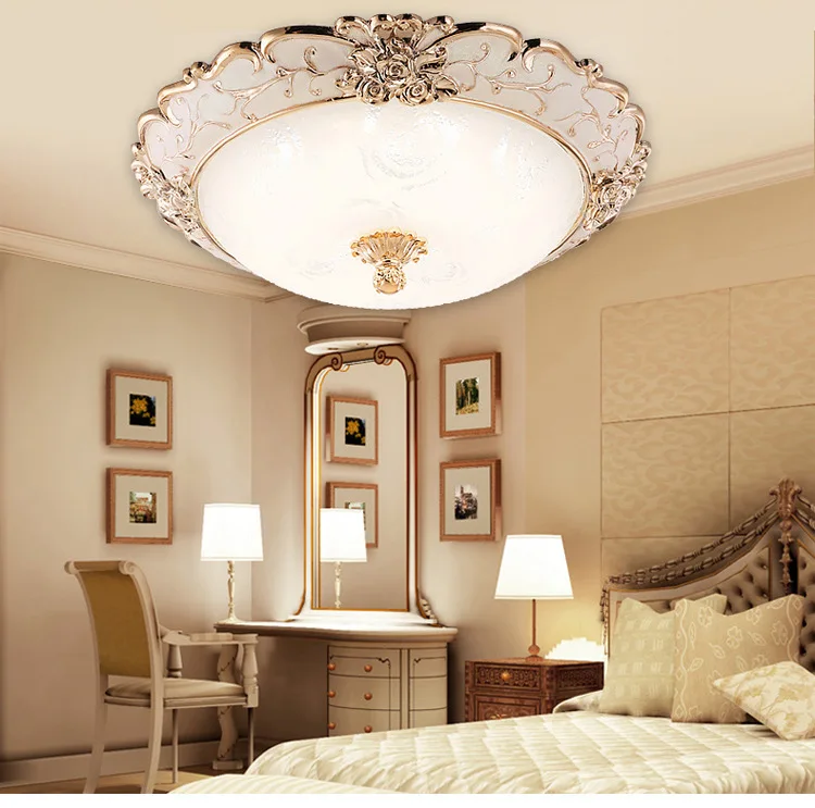 Круглый потолочный светильник для гостиной, простой европейский стиль, светильник для спальни, креативный Балконный светильник, светодиодная лампа, акриловая лампа