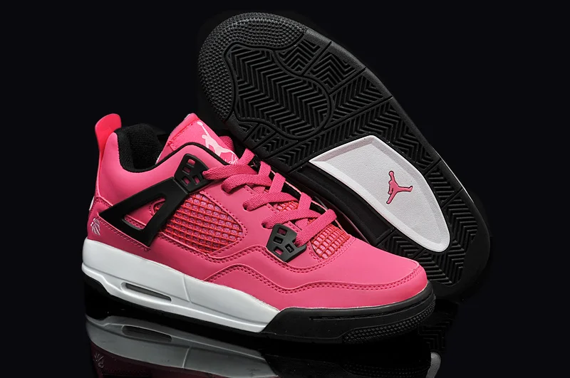 

JORDAN Air Retro 4 Oreoo Basketball Shoes Low help Sneakers Pink Women's jordan Basketball Shoes Jordan 4