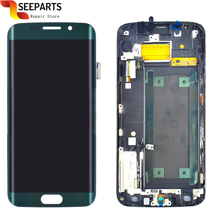 ЖК-дисплей 5 1 дюйма для Samsung Galaxy S6 Edge G925 + сенсорный экран G925F дигитайзер в сборе |