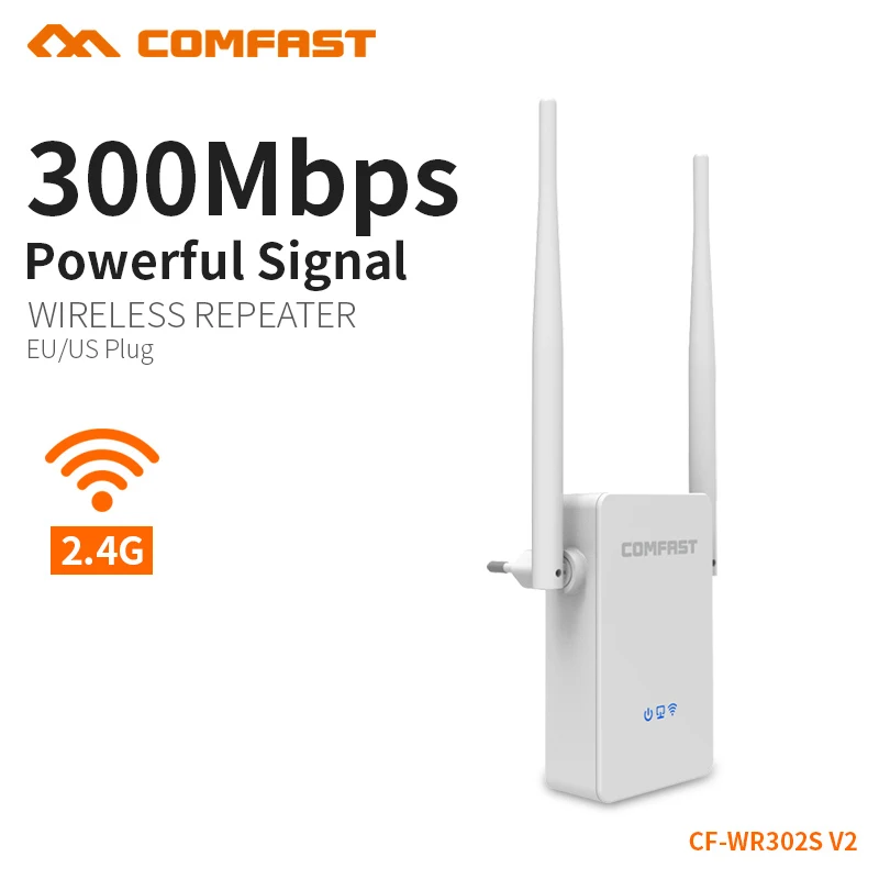 COMFAST Беспроводной Wi-Fi ретранслятор 300 Мбит/с 802.11n/b/g сетевой Wifi расширитель сигнала усилитель сигнала Repetidor CF-WR302S V2