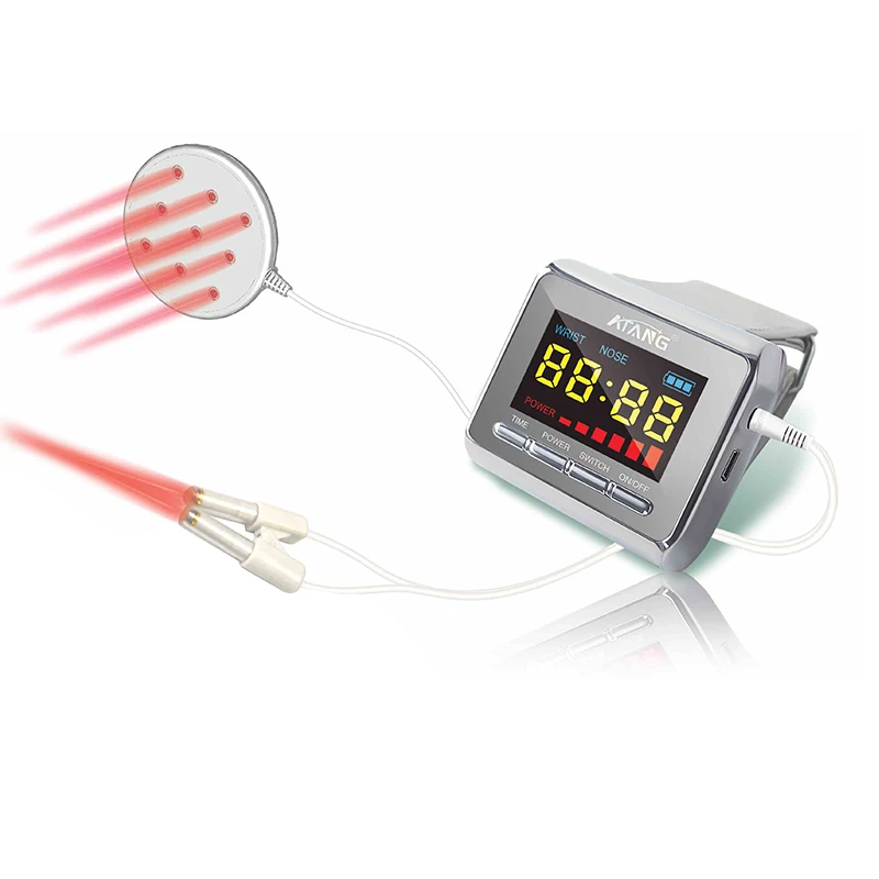 

Laser Watch Diabetes Rhinitis Cholesterol Hypertension High Blood Pressure Varicose Veins Rhinitis Nose Clip allergic Rhinitis