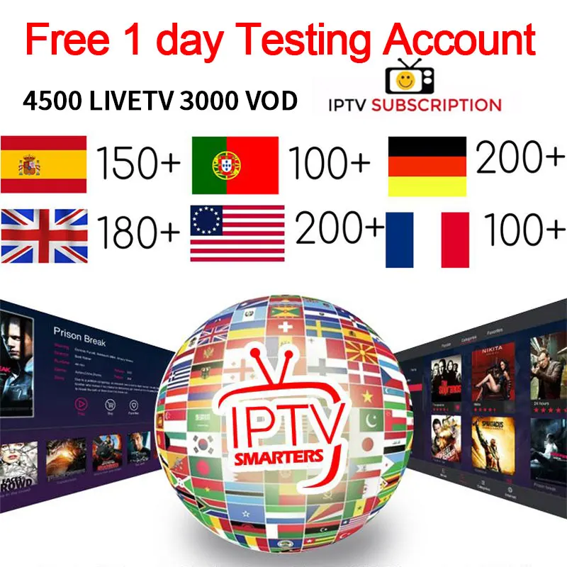 

IPTV subscription Caribbean Hindi Canada USA India Russian Aarabic Europe French Latino Spain Portugal HD Android IPTV smart M3U
