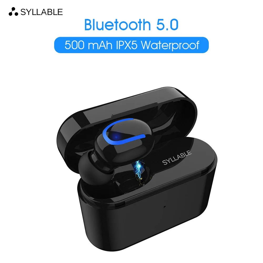 Слог Q26 Bluetooth V5.0 наушники беспроводные стерео вкладыши слог Bluetooth гарнитура для телефона один слог Q26