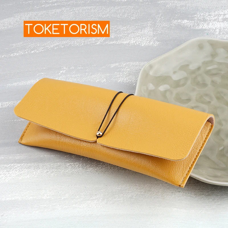 Toketorism retro soft sunglasses bags glasses boxes durable synthetic leather spectacles cases B8