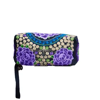 

OCARDIAN Wallet Coin Purses Women Marvel Small Mini Ethnic Handmade Embroidered Wristlet Clutch Bag Vintage Purse F27