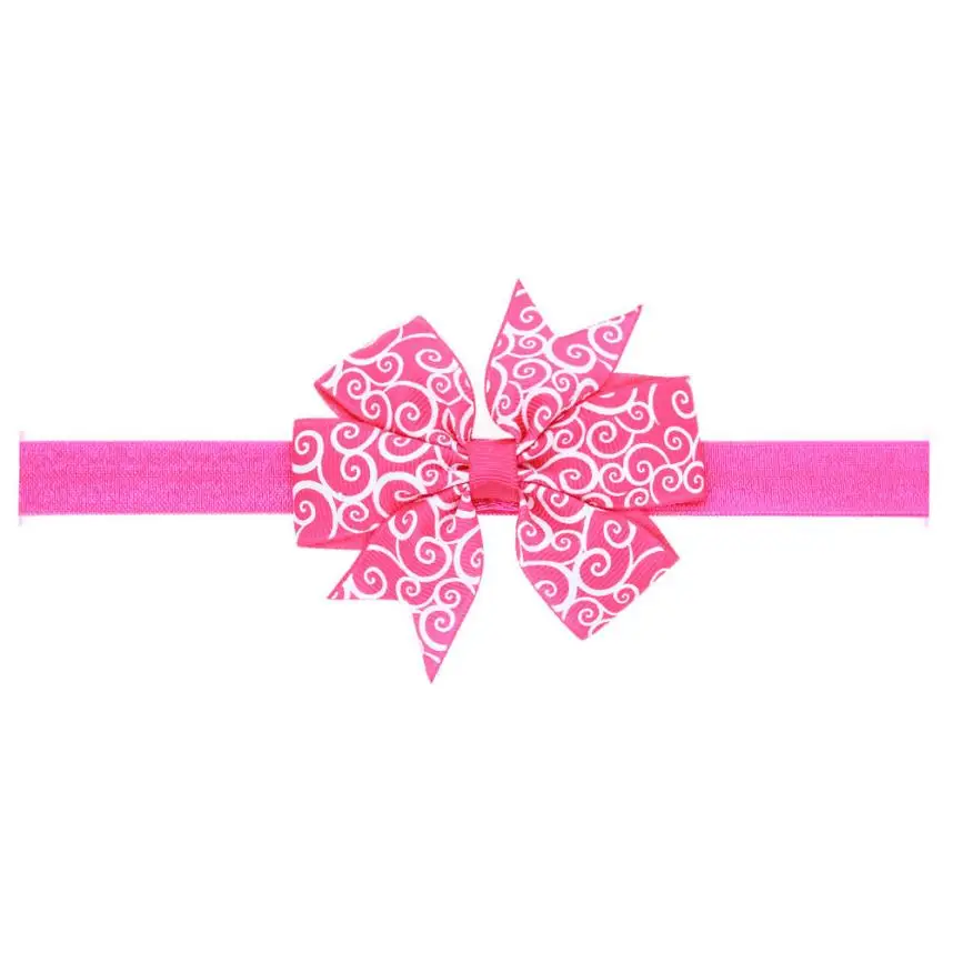 

New Cute Lovely Children's Elastic Force Hair Band Princess Baby Girl Bowknot Hairband Levert Dropship Jan16