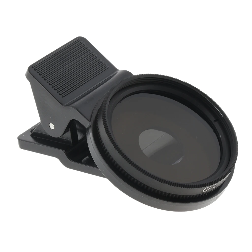 

1 Set Ultra Slim CPL Circular Polarizing Polarizer Lens Filter 37mm & Clip Maintain Rotation Anti-Reflection For 37mm Phone Lens
