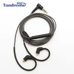 DIY MMCX кабель для Shure SE215 SE535 SE846 UE900 Наушники Замена 0,75 мм 2 pin для ue18 11pro 10pro 7pro 4pro кабель гарнитуры