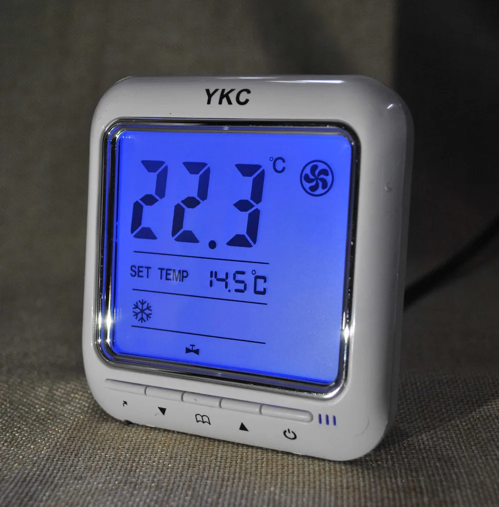 Дифференциальная температура 0,5 градусов 2 трубы таймер выключения вентилятора катушки Термостат с управлением 2-3 линии клапаны