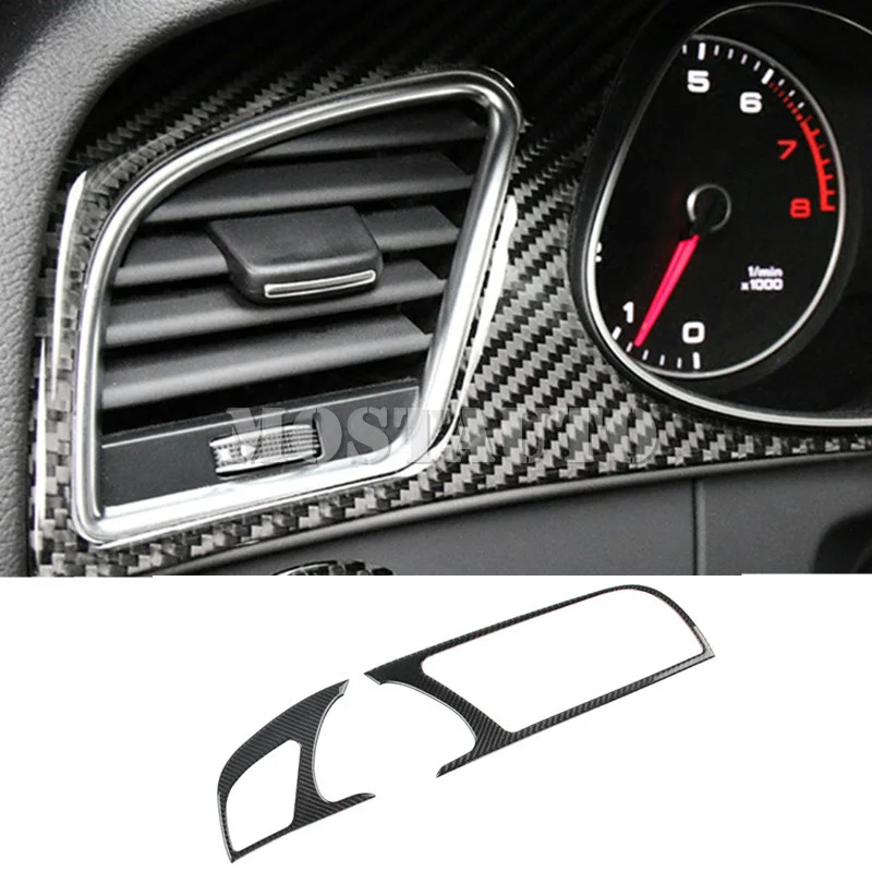 Carbon Fiber Console Dashboard Panel Cover Trim Fits For Audi A5 2009-2016 