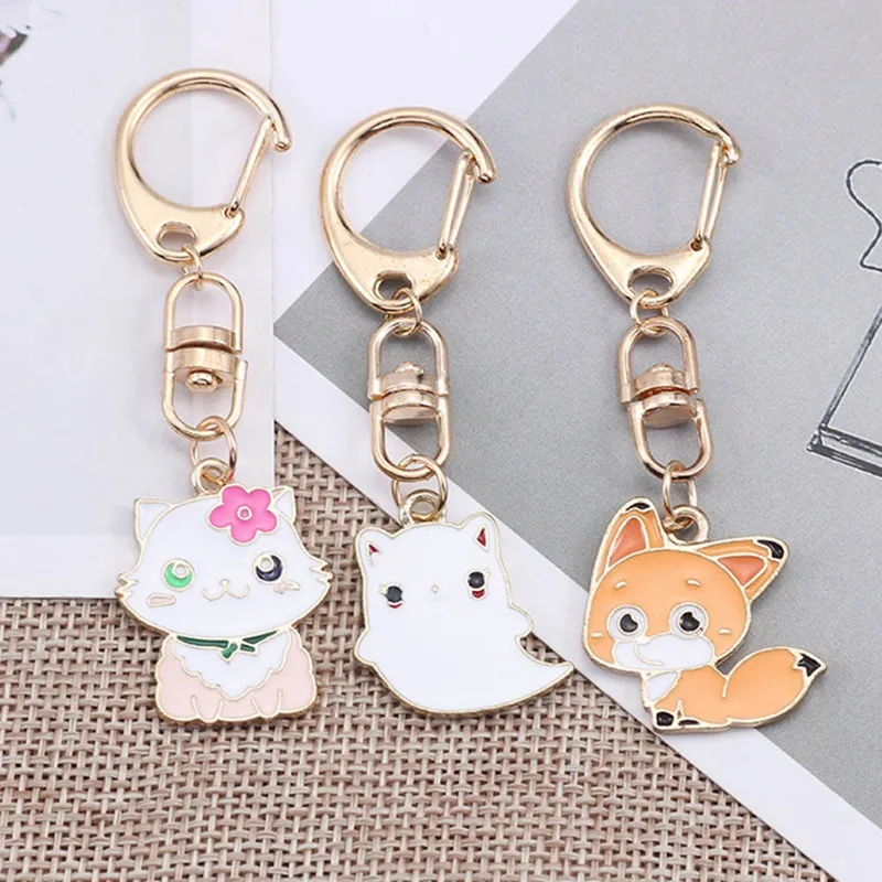 Женский брелок сделай сам аниме Ainimal Kawaii с рисунком кота котенок лисы Русалочки