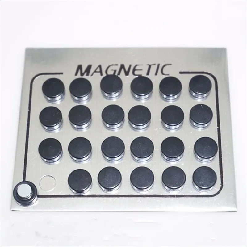 

24pcs/lot 6/8/10mm Round Colorful Magnet Stud Earring Puck Women Mens Magnetic Fake Ear Plug Ear Jewelry