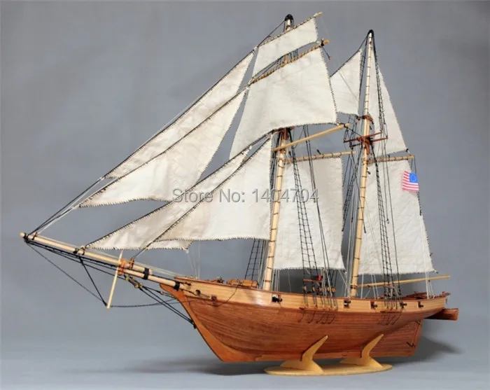 Модель NIDALE масштаб 1/50 сша классическая модель стандартный деревянный корабль 1847