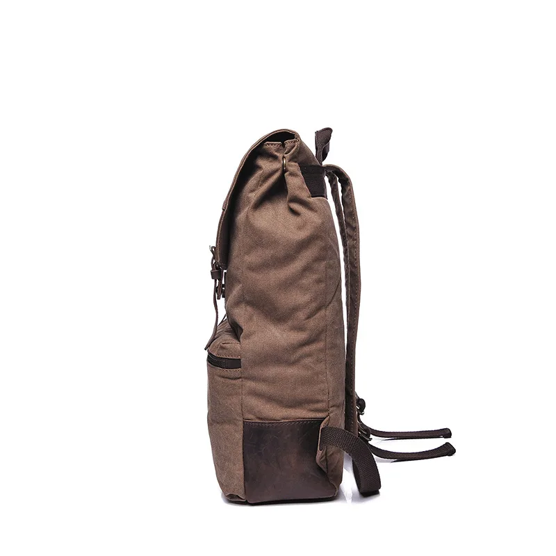 AETOO новая импортная поставка Ретро Мужская сумка через плечо сумка брезентовый мешок с первый слой кожи мужской рюкзак OEM