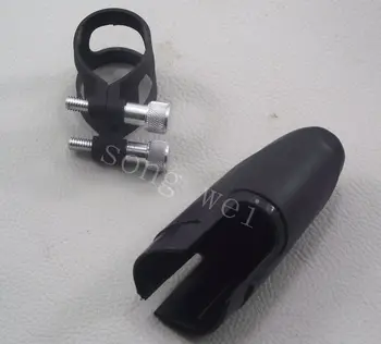 

10 set Bb Soprano clarinet Plastic Ligature and cap