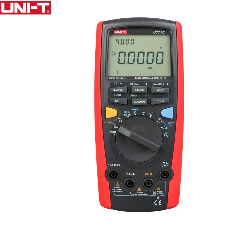 

UT71C True RMS Digital Multimeter tester digital multimetro multimetr Resistance Tester digital voltmeter ammeter USB Data Hold