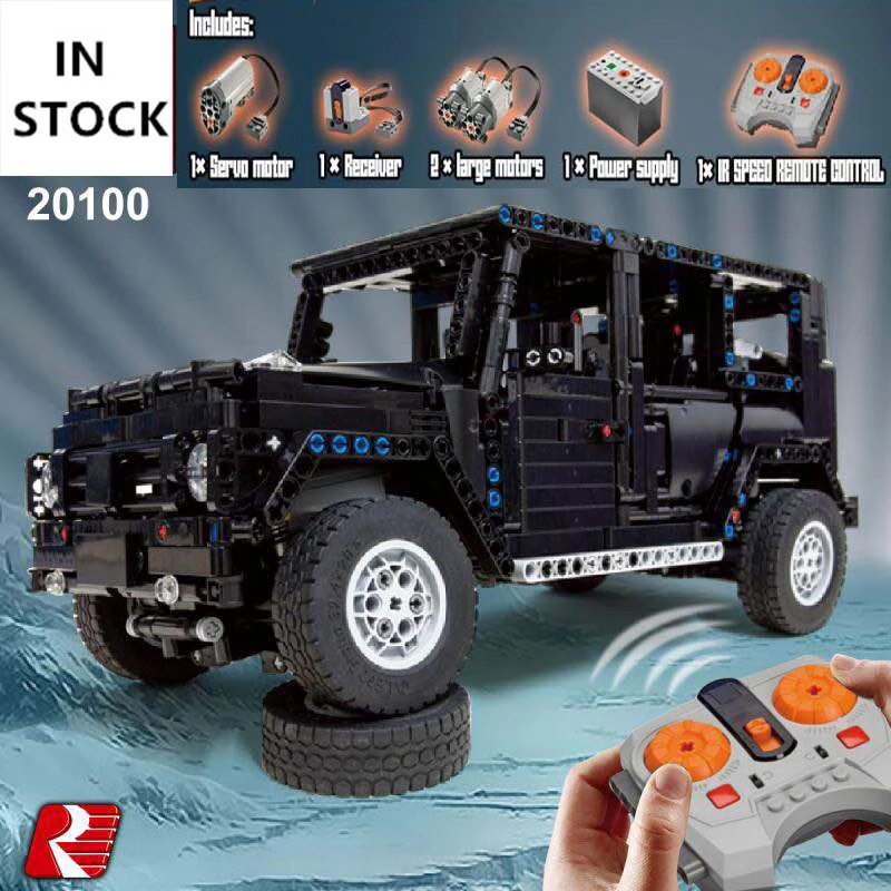 

Technic 20100 MOC 2425 G500 AWD RC Motors Model Building Blocks Bricks Gifts Educational Toys