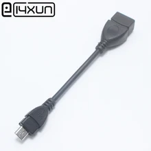 EClyxun 1 шт. USB 2,0 гнездо для Micro 5Pin USB Разъем конвертер OTG Кабель-адаптер для смартфона