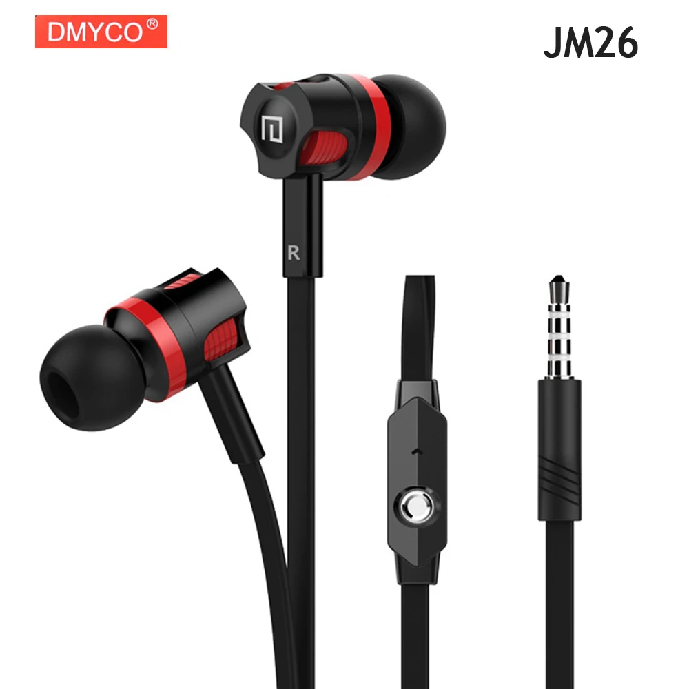 

Universal DMYCO JM26 Headphone Original Earphone Good Quality Professional Portable Headset +Microphone for Smart Mobile Phones
