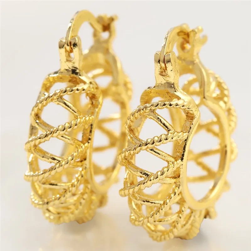 Винтажные серьги в виде колец геометрической формы для женщин золотого цвета в виде колец геометрической формы серьги Подарки для женщин A4E562 - Окраска металла: E562