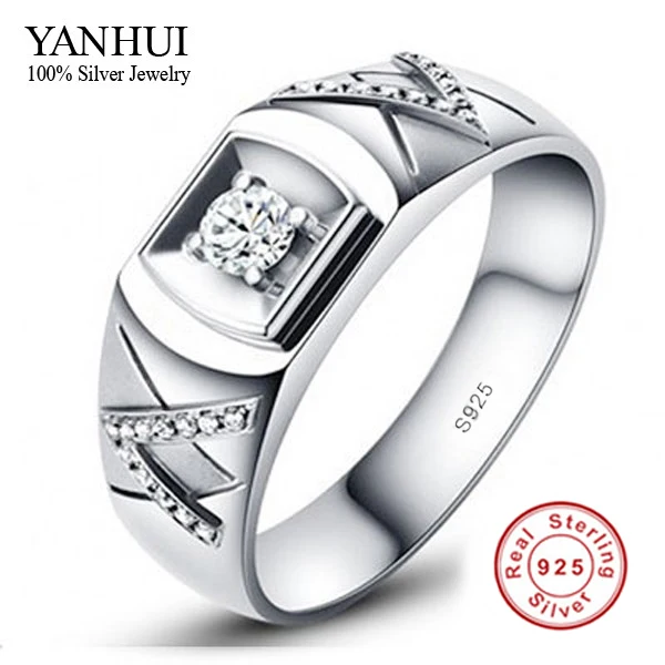 lovers 925 sterling silver ring couple 1 carat cz diamant wedding rings for men and women jzr014 - Wedding Rings For Couples lovers 925 sterling silver ring couple 1 carat cz diamant wedding rings for men and women jzr014 - Wedding Rings For Couples