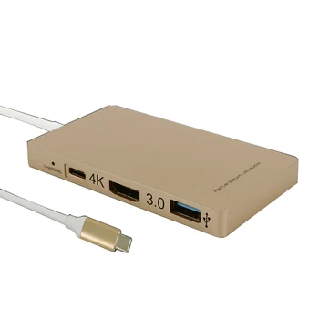 

USB-C Hub PD2.0 Charge 3.0 Type C Hub Card Reader HDMI 4K Adapter For Macbook Pro Projector TV Display