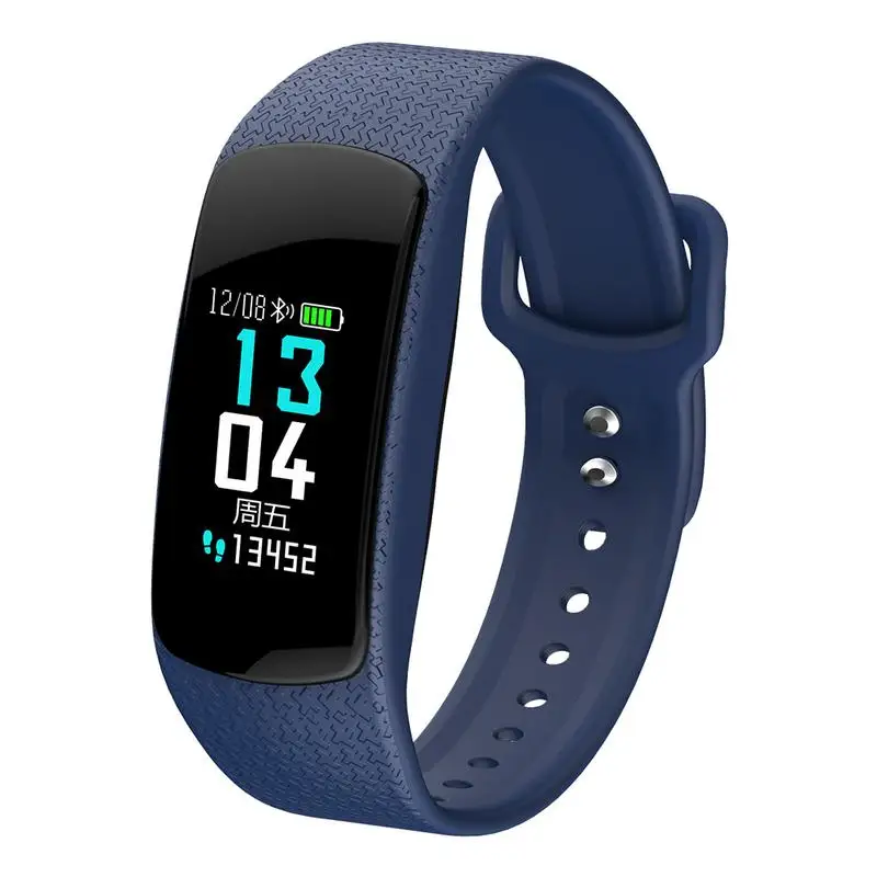 

Smart Bracelet Color Screen Blood Pressure Heart Rate Sleep Monitoring IP67 Waterproof Sports Tracker Step Count Watch