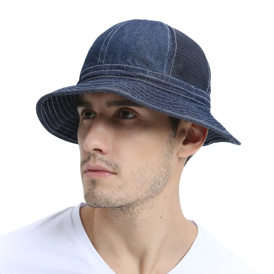 blue fisherman hat