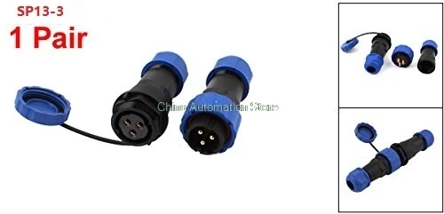 M16 3 Pin пара Водонепроницаемый авиационный Кабельный разъем w Socket IP68 SP16 3|socket