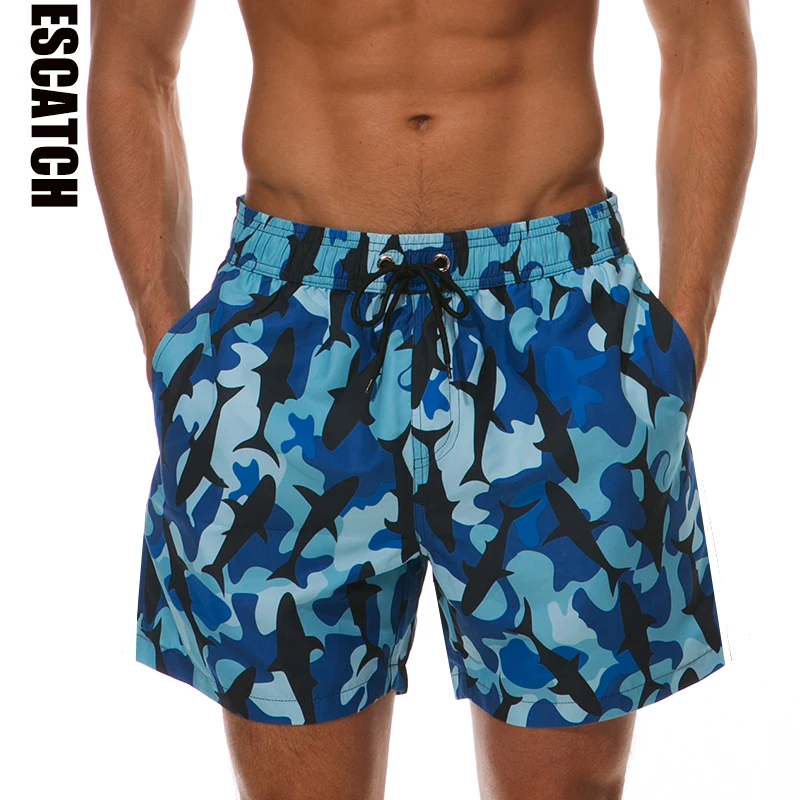 Escatch brand quick drying Board Shorts mens swimwear Beach short ...