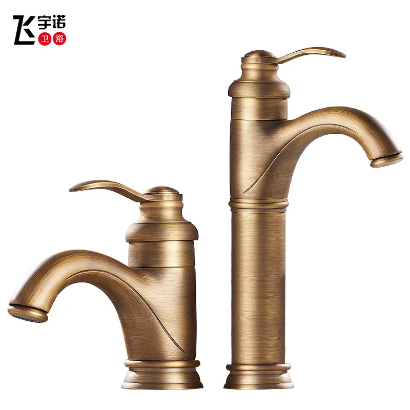 

hot and cold mixer sink faucet antique copper basin tap bibcock all leading continental basin faucets Deck Mounted
