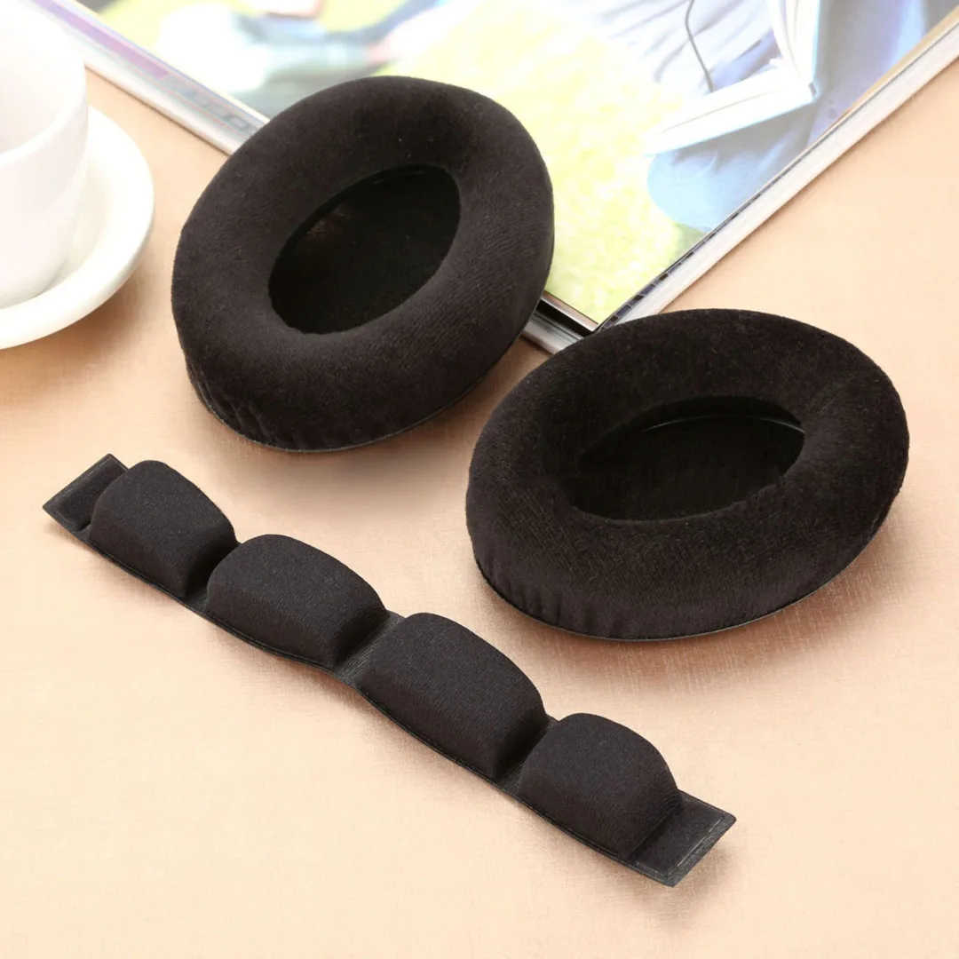 

Mayitr 1 Pair Ear Pads + Inside Foam Pads + Headband Set for Senn heiser HD545 HD565 HD580 Headphone