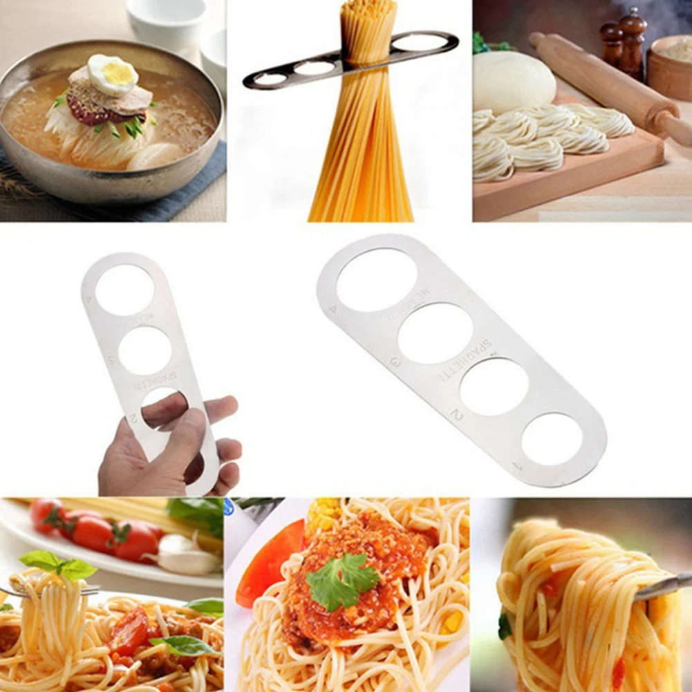 Дозатор для макаронных изделий из нержавеющей стали Измеритель для спагетти измерительный инструмент для кухни высокого качества(серебро