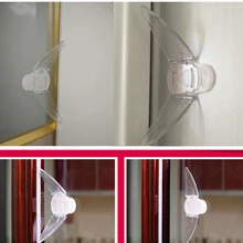 Защитные замки для шкафов, безопасный замок для детей, безопасность для детей, раздвижные фиксаторы для окон, нажимная дверь, забота о ребенке, белый, прозрачный