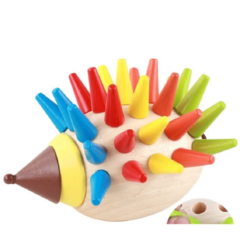 

Montessori Wooden Blocks Toys For Children Creature Assemblage Oyuncak Learning Early Educational Toy Colorful Boys Girls