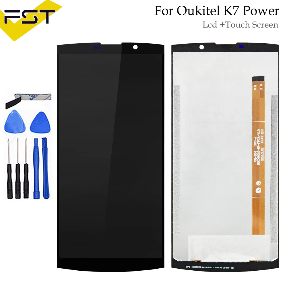 

6.0''For Oukitel K7 Power LCD Display+Touch Screen Screen Digitizer Assembly Repair Parts+Tools +Adhesive LCD Glass Panel