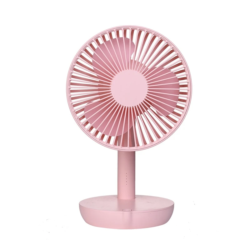 Mini Usb Table Desk Personal Fan, Portable Small Desk Adjustable Head Fan 5 Speeds, Noiseless Fan, For Office Dorm