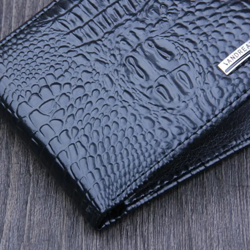 Мужской складной деловой кожаный бумажник ID кредитный держатель для карт кошелек с карманами Прямая поставка бренд monedero сумки для wo мужчин