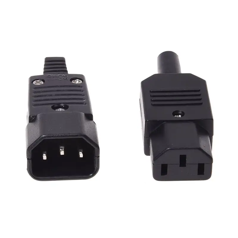 250 V 10 A Мощность разъем IEC 320 C14 розетка для подключения к C13 Разъем 3 контактный