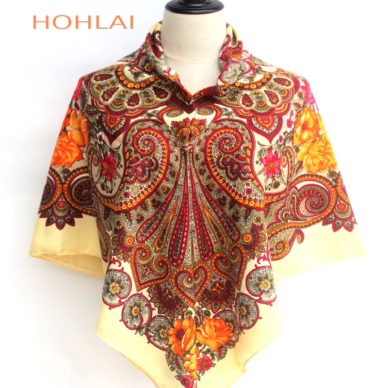 New Designer Bandana Printing four seasons Scarf Women Shawls Warm Scarves Stoles Wool Luxury Brand Scarf Women Wrap 120*120cm