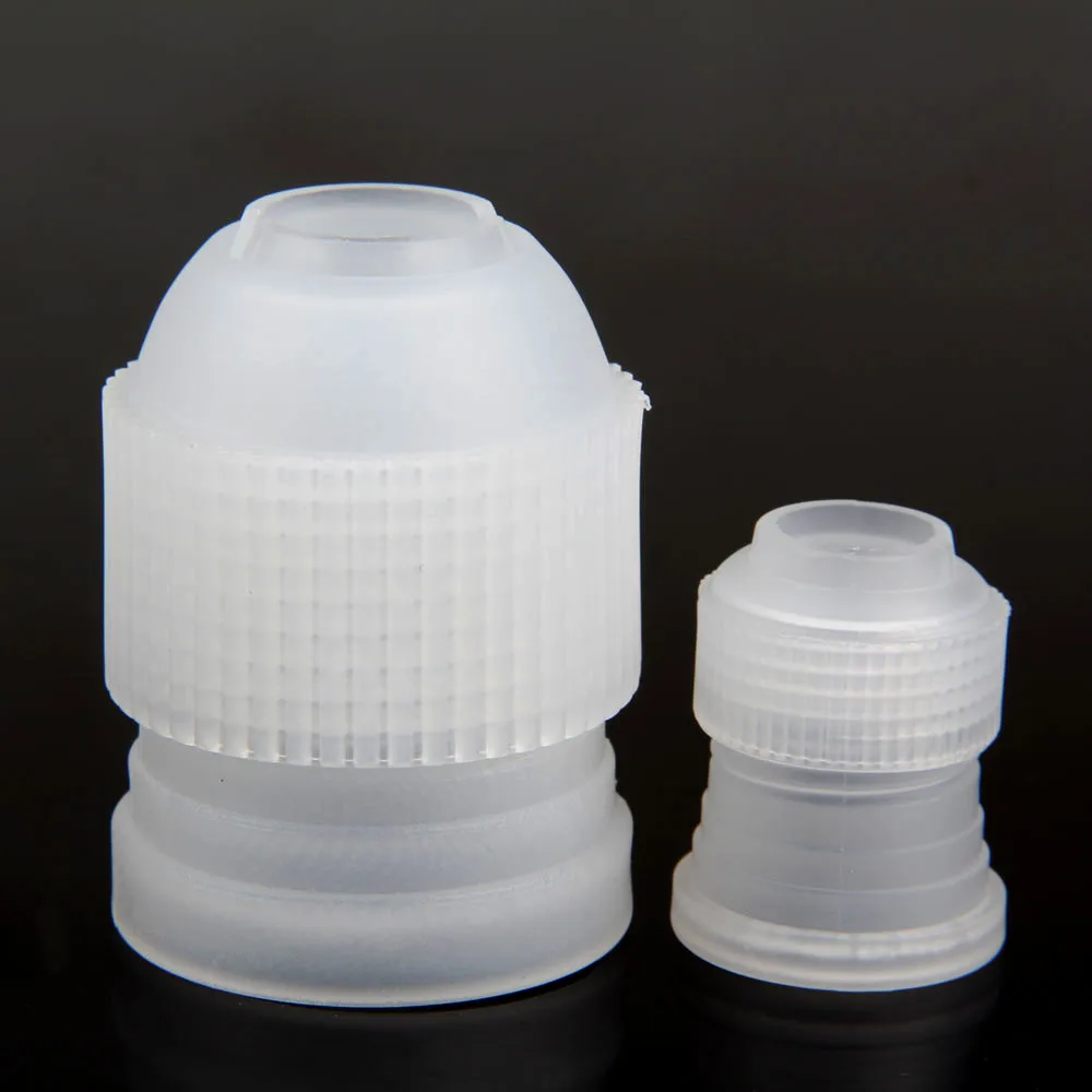 

New 2pcs Standard Cake Cookies Tip bag Icing Coupler Plastic Sugarcraft Crafts Bakeware Pastry Tools