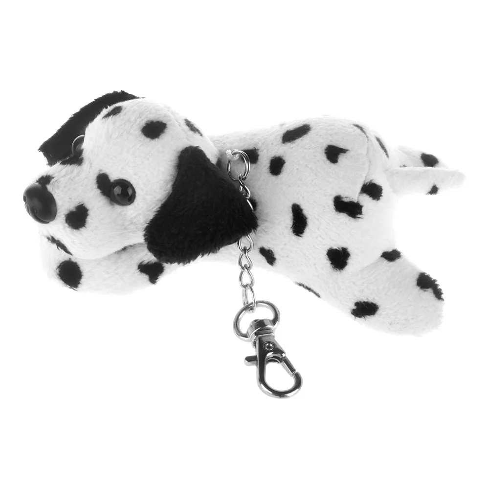 10 см длина брелок плюшевая игрушка высокое качество Бостонский бультерьер Чихуахуа Далматин шарпей собаки металлический брелок Подвеска для сумки
