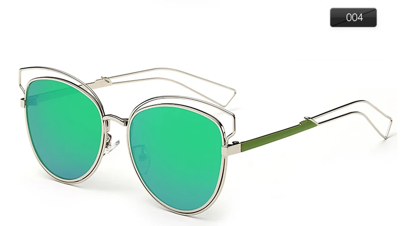 Dolce vision модные солнцезащитные очки «кошачий глаз» Для женщин серебряное зеркало UV400 Оттенки Óculos женский Металлический Конструктор солнцезащитные очки для женщин