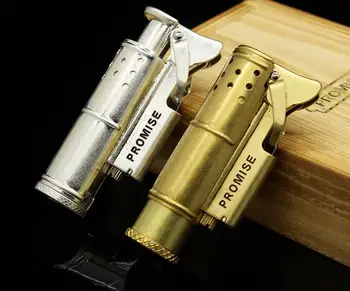 

Vintage Kerosene Cigarette Lighter Fuel Kerosene Creative Metal Shell Windproof Lighter Gift Friend Cigar Lighter For Outdoor