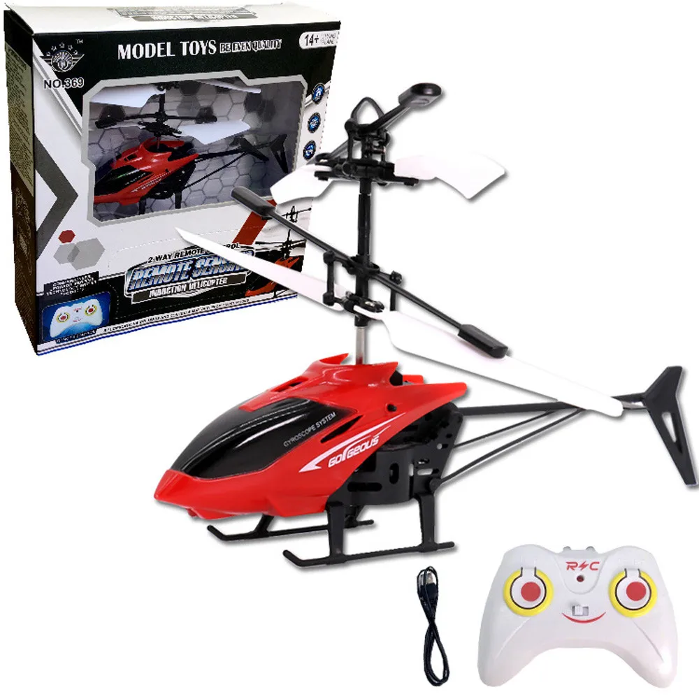 

new Flying Mini RC Infraed Induction Helicopter Aircraft Flashing Light Toys For Kids j24e30