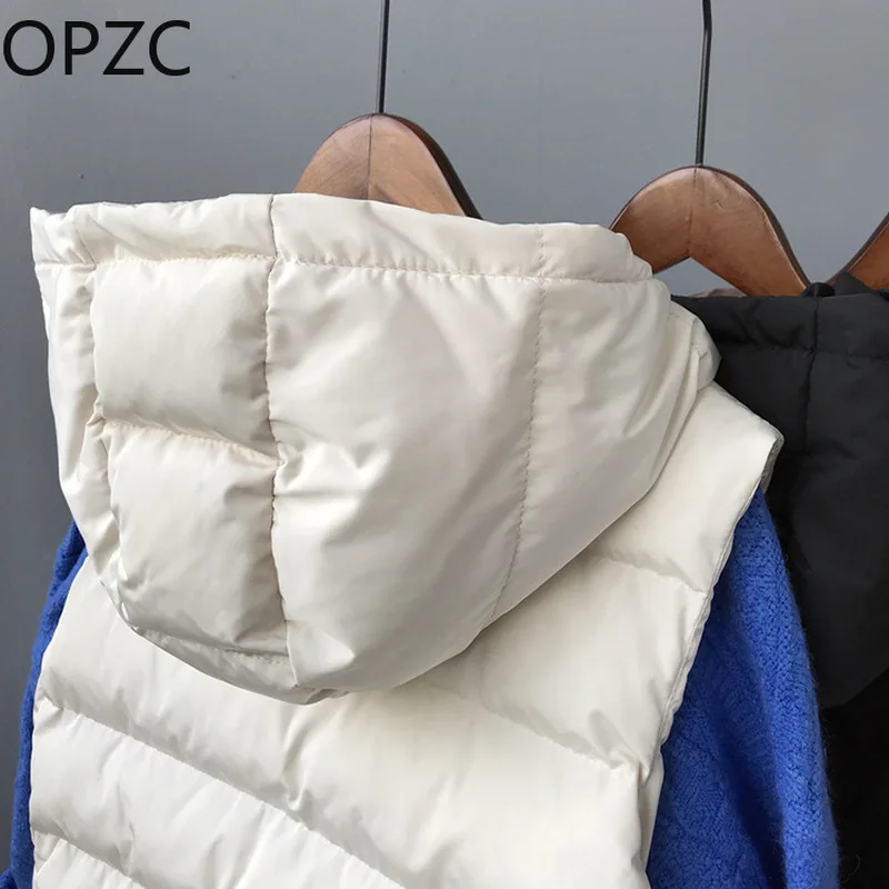 Новый Opzc 2018 зима сплошной цвет с крышкой и веревкой Хлеб костюм женский хлопок