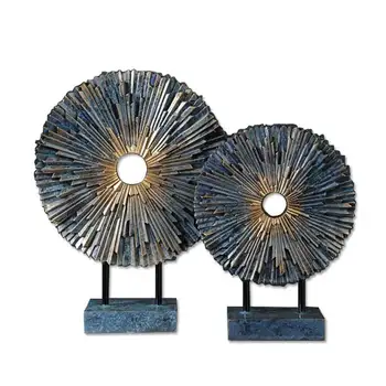 

Retro Creative Resin Sun Statue Home Decor Crafts Room Decoration Office Vintage Ornament Study Resin Figurines Gifts R1513