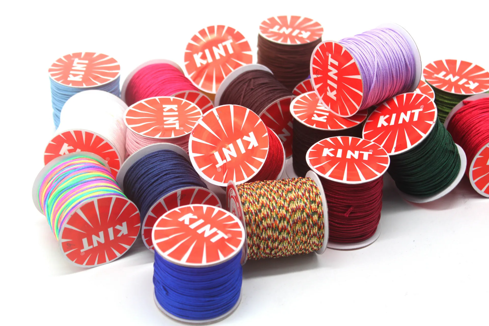 2018 1.5MM 45m/Spool Macrame Rope Satin Rattail Nylon Cords/String Kumihimo Chinese Knot Cord DIY Bracelet Jewelry Findings Jewelry Findings